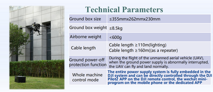 Newest HISO TE400 Tethered Power Supply System for DJI M400
