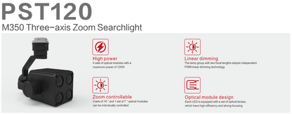 PST120 Zoom Searchlight for DJI M300 and M350 drone